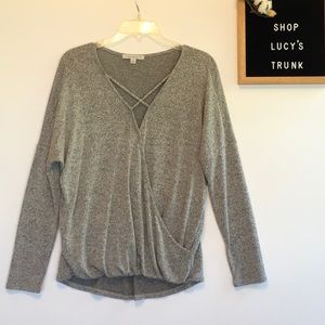 Green Envelope Los Angeles Women’s Gray and Black Top Size M